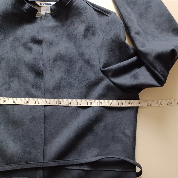 Nygard Faux Suede Self-tie Dress Coat - Picture 10 of 16